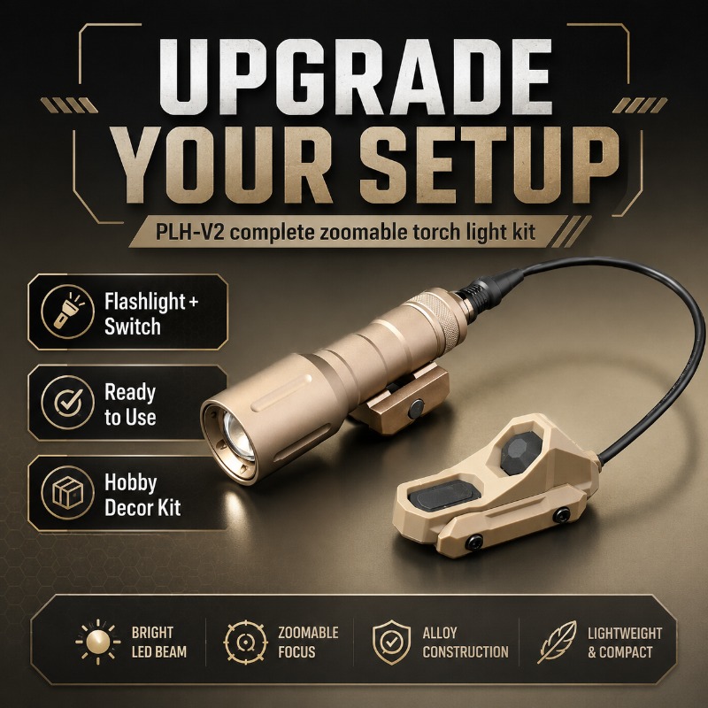 Zoom Lighting Kit - Sağlam PLH‑V2 Ray Montajlı El Feneri,