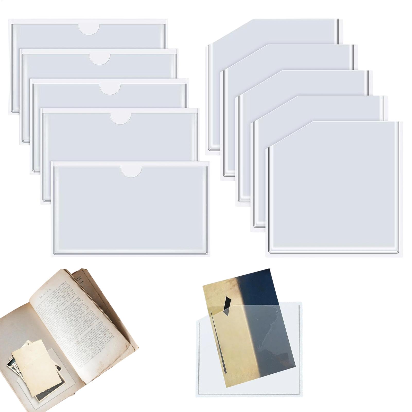 Home Office With Library - Şeffaf Yapışkanlı Cepler Toz Geçirmez Kese
