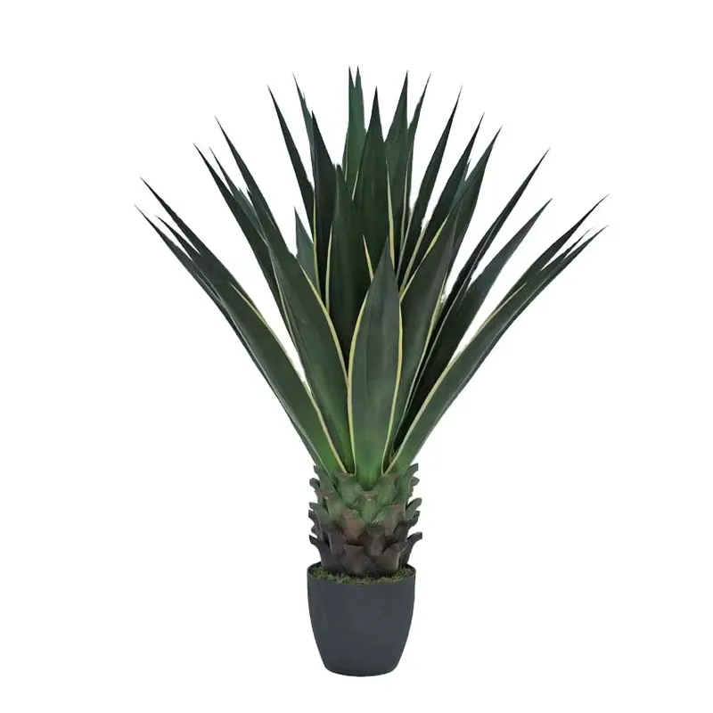 Home Office With Plants - Yeni Tasarım Yapay Agave Bitkisi Ev