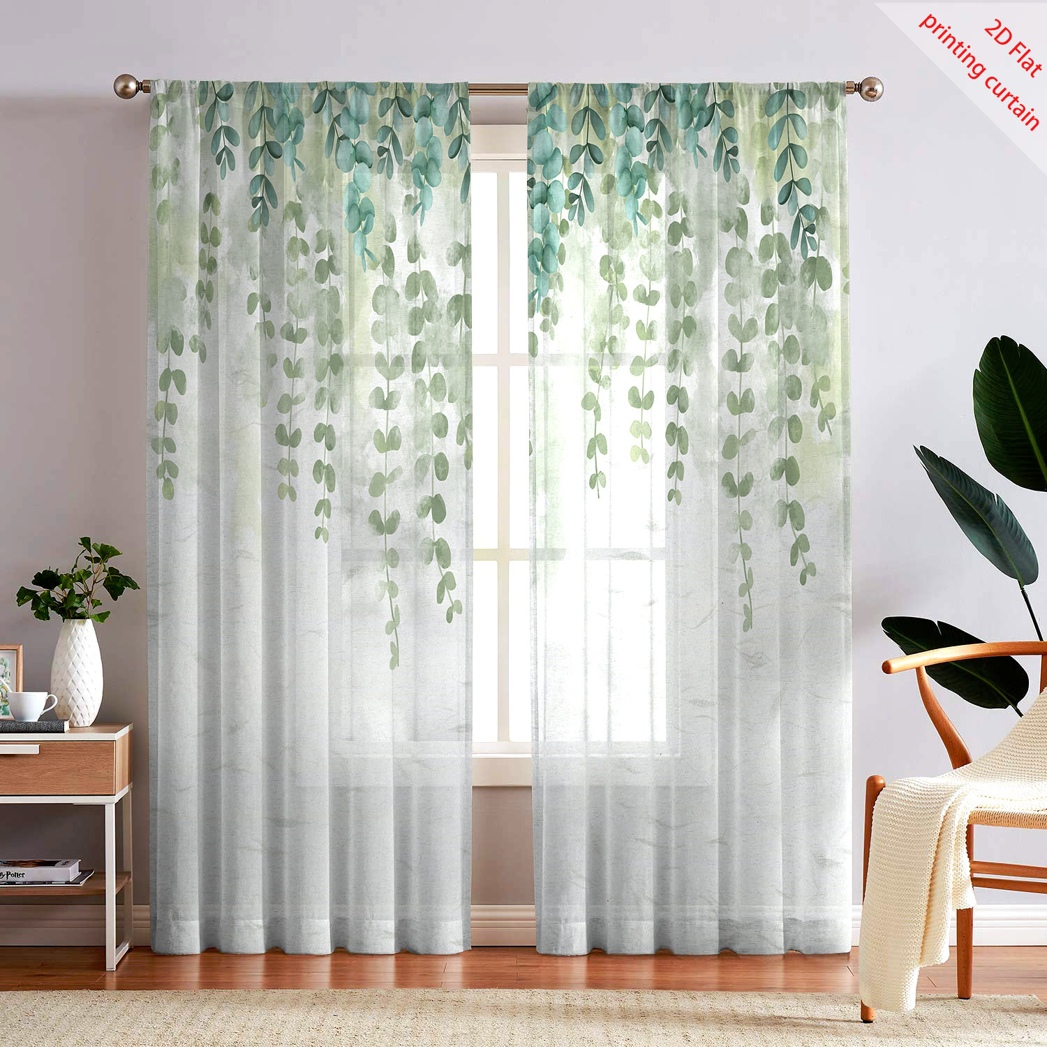Bitki, çiçek ve kuş desenleri  - Home Office With Plants incelemesi ve fiyatı