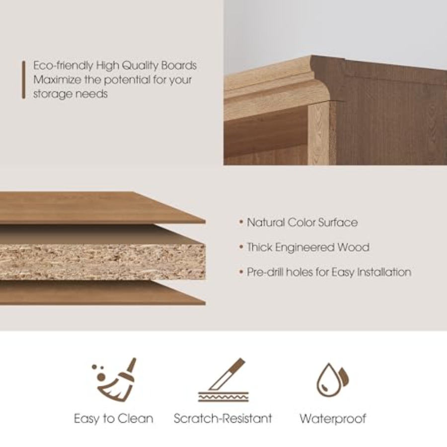 70 cm Yüksekliğinde Beyaz Meşe - Home Office With Library incelemesi ve fiyatı