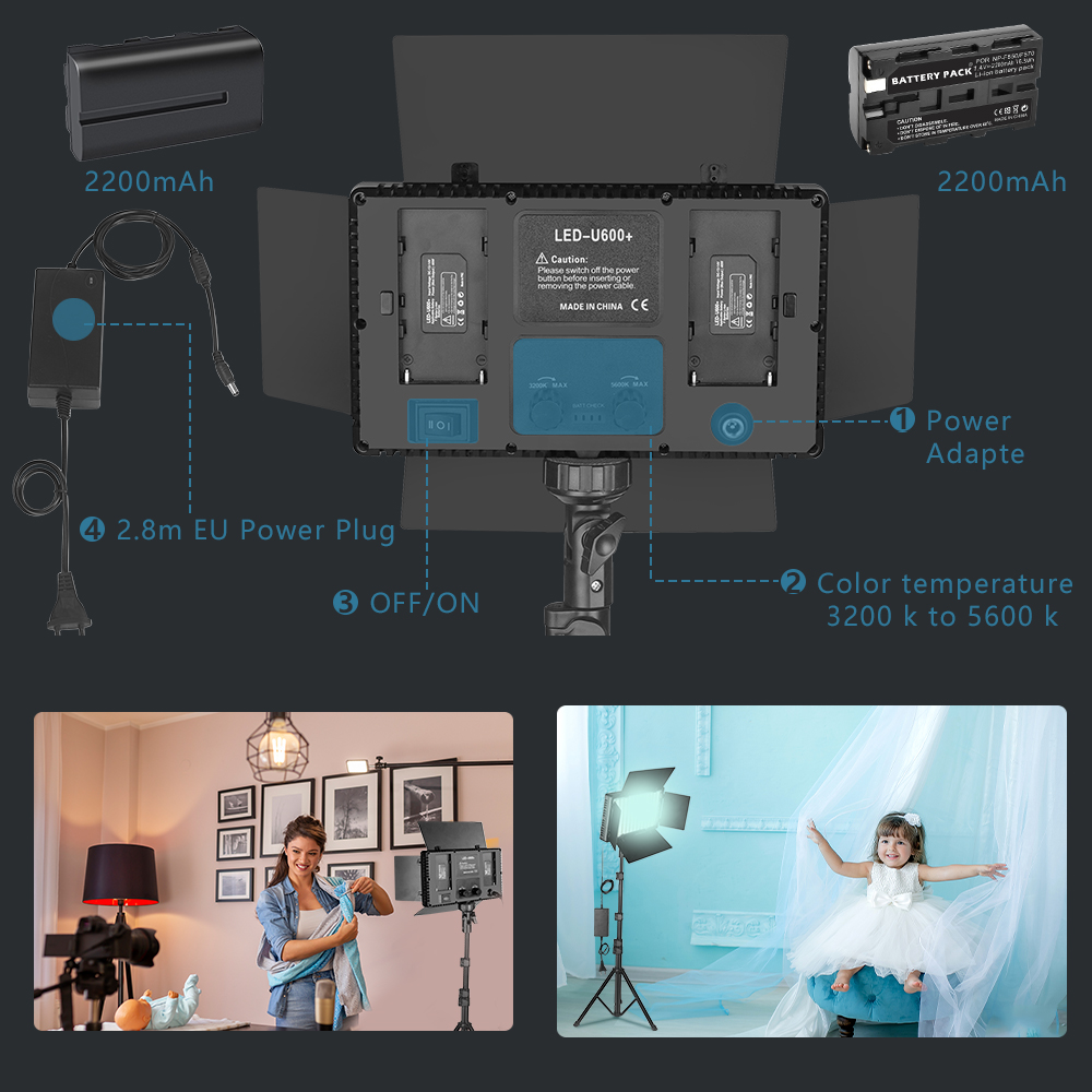U800 RGB Fotoğraf Işığı LED Fo - Zoom Lighting Kit incelemesi ve fiyatı