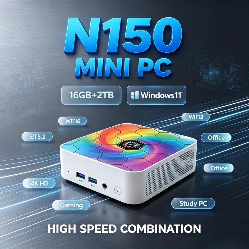 Renkli Kompakt İnce Mini PC Co - Home Office Windows 11 incelemesi ve fiyatı