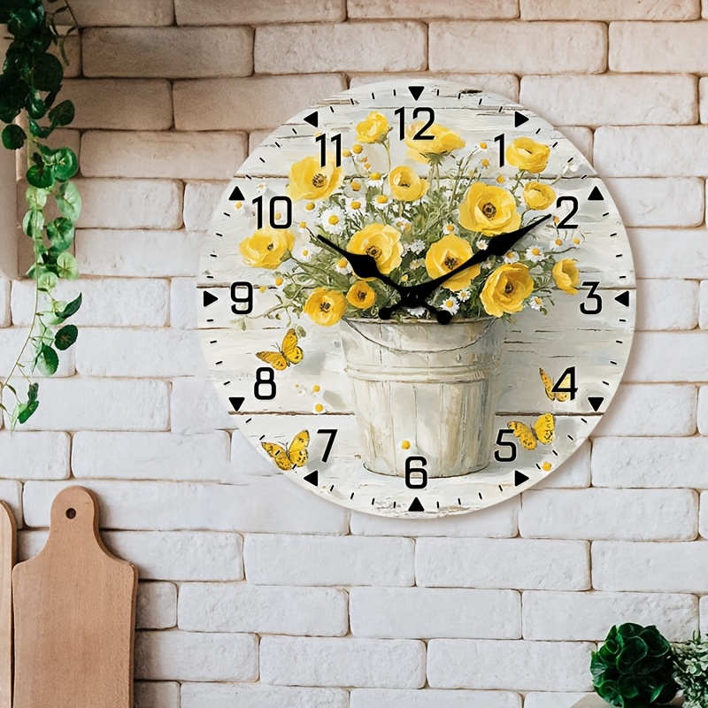 Rustik Sarı Çiçek Buketli Ahşa - Home Office With Library incelemesi ve fiyatı