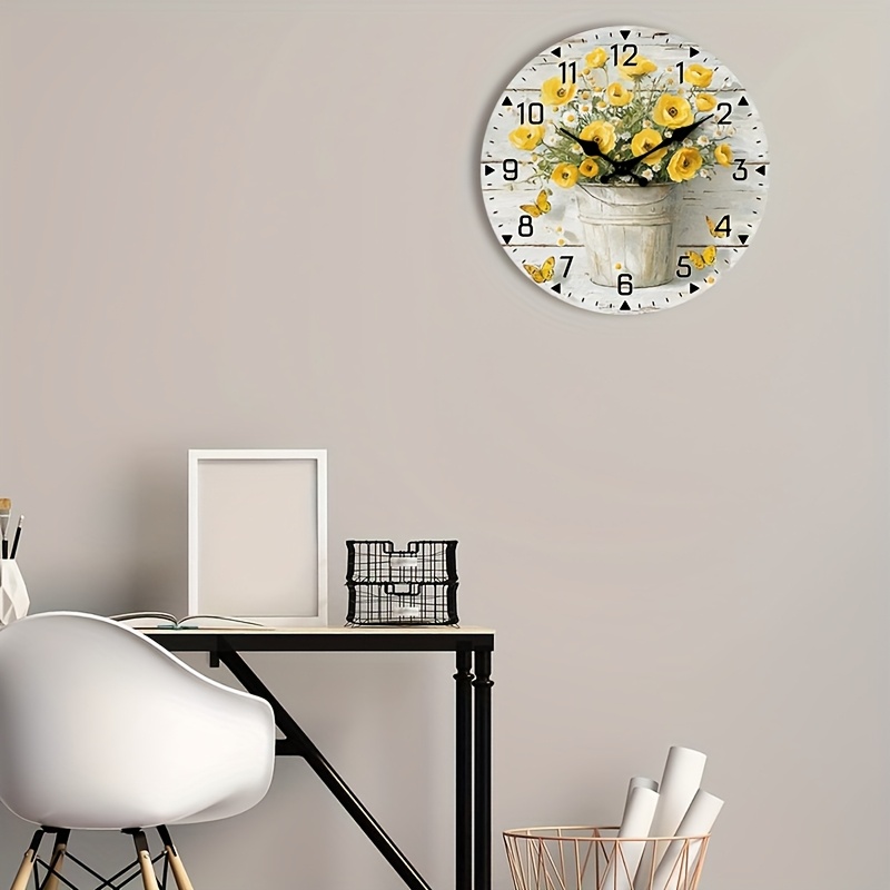 Rustik Sarı Çiçek Buketli Ahşa - Home Office With Library incelemesi ve fiyatı